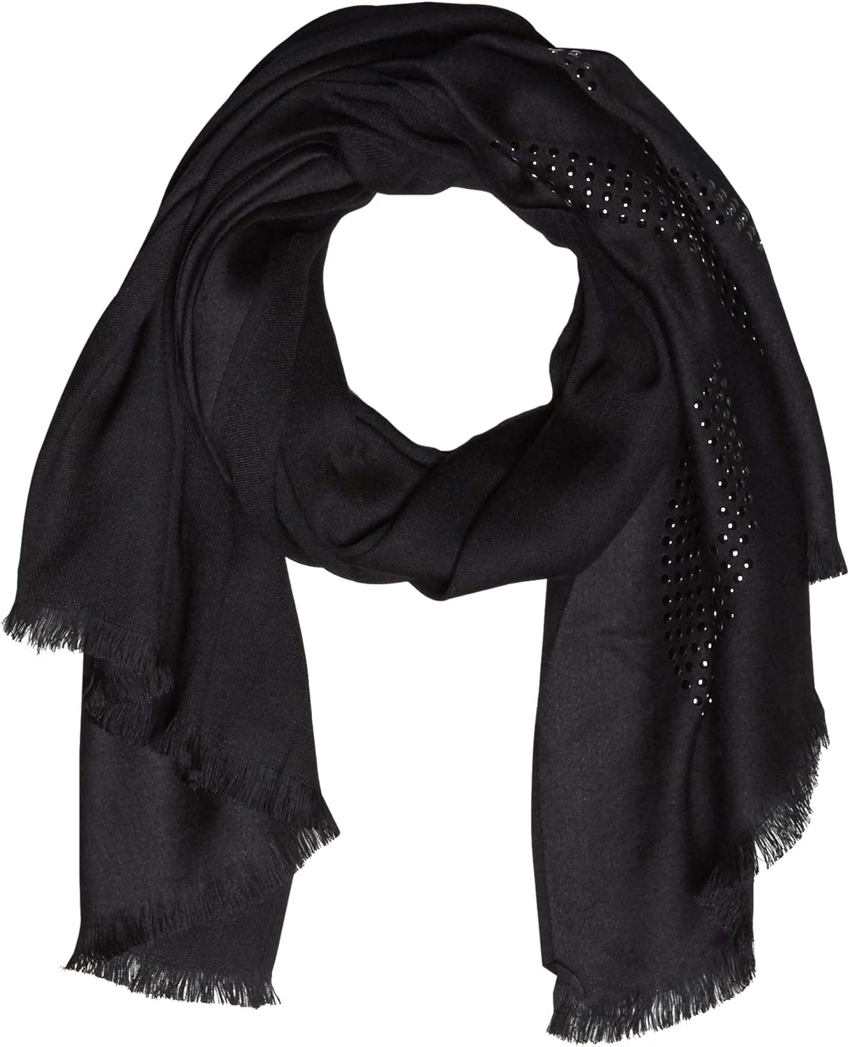 

Женская пашмина с логотипом и заклепками Calvin Klein, Black