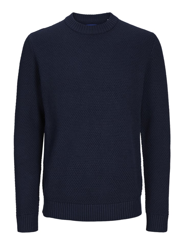

Пуловер Jack & Jones Pullover 'EATON KNIT', темно-синий