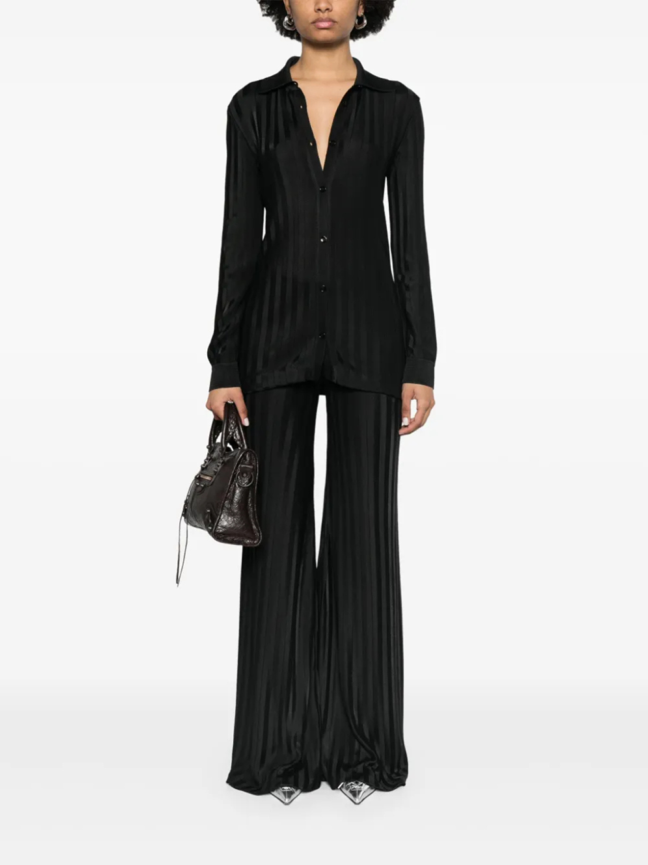 Широкие брюки TOM FORD, черный — фото 2