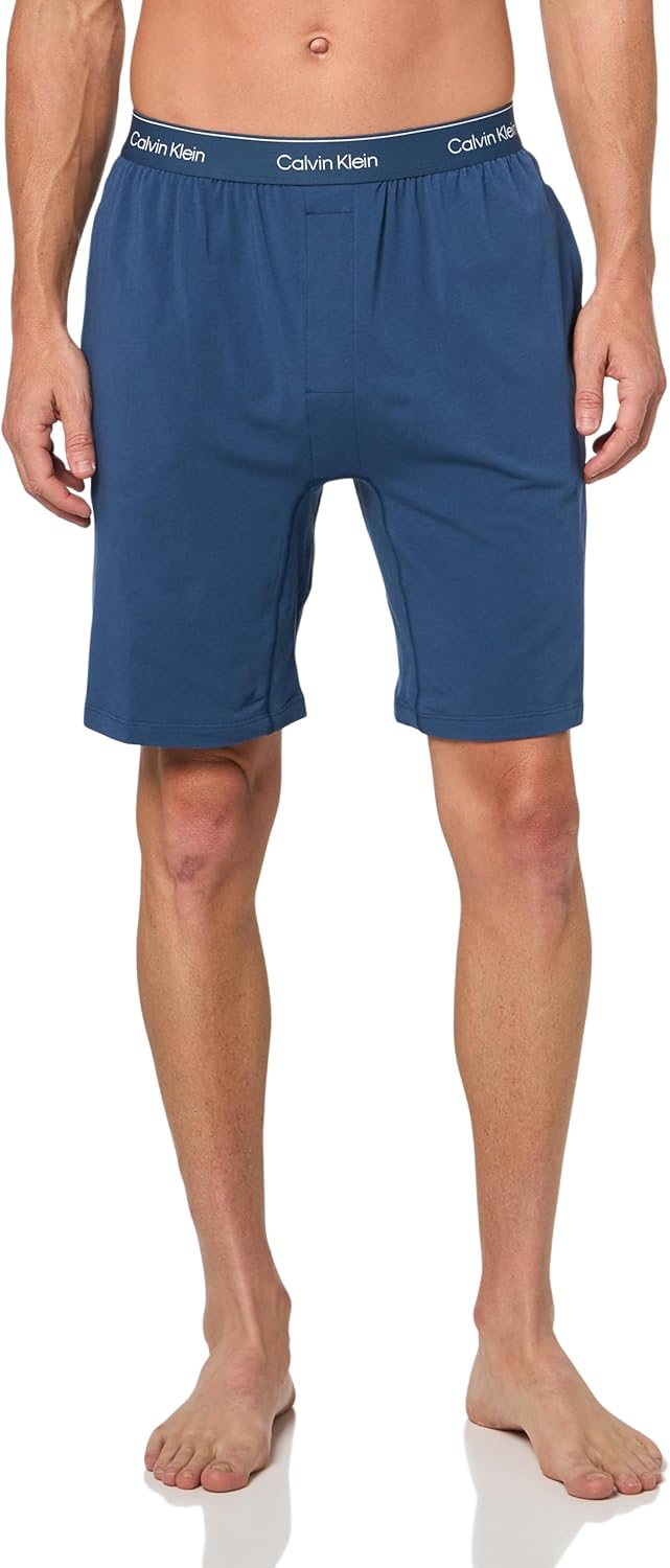 

Мужские современные хлопковые шорты для сна Calvin Klein, Dark Denim