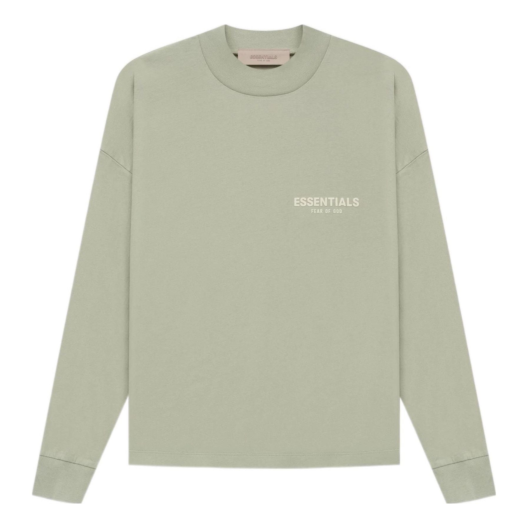 

Футболка Fear of God Essentials SS22 Long Sleeve Tee 'Seafoam' FOG-SS22-144, зеленый