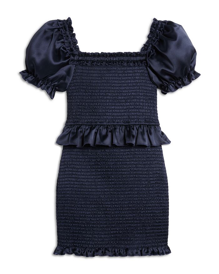 

Платье Rayne для девочек с рукавами-фонариками и сборками - Big Kid KatieJnyc, синий