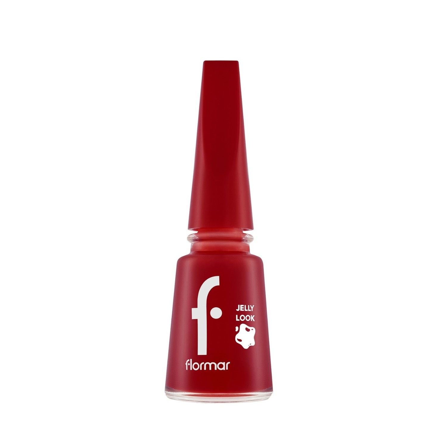 

Лак для ногтей jelly look nail enamel Flormar, nr. 5 - fire red, объем 11 мл