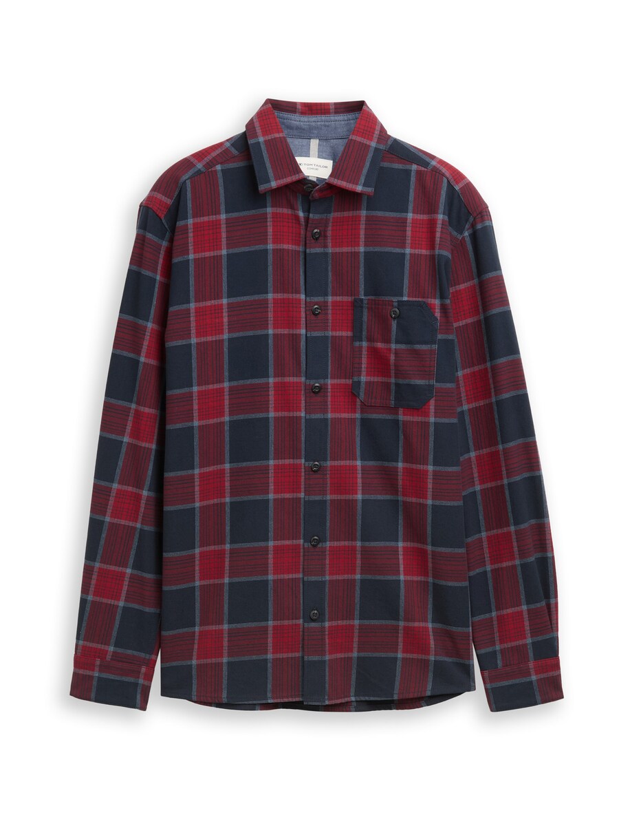 

Рубашка на пуговицах Comfort fit TOM TAILOR, Wine red/Dark red