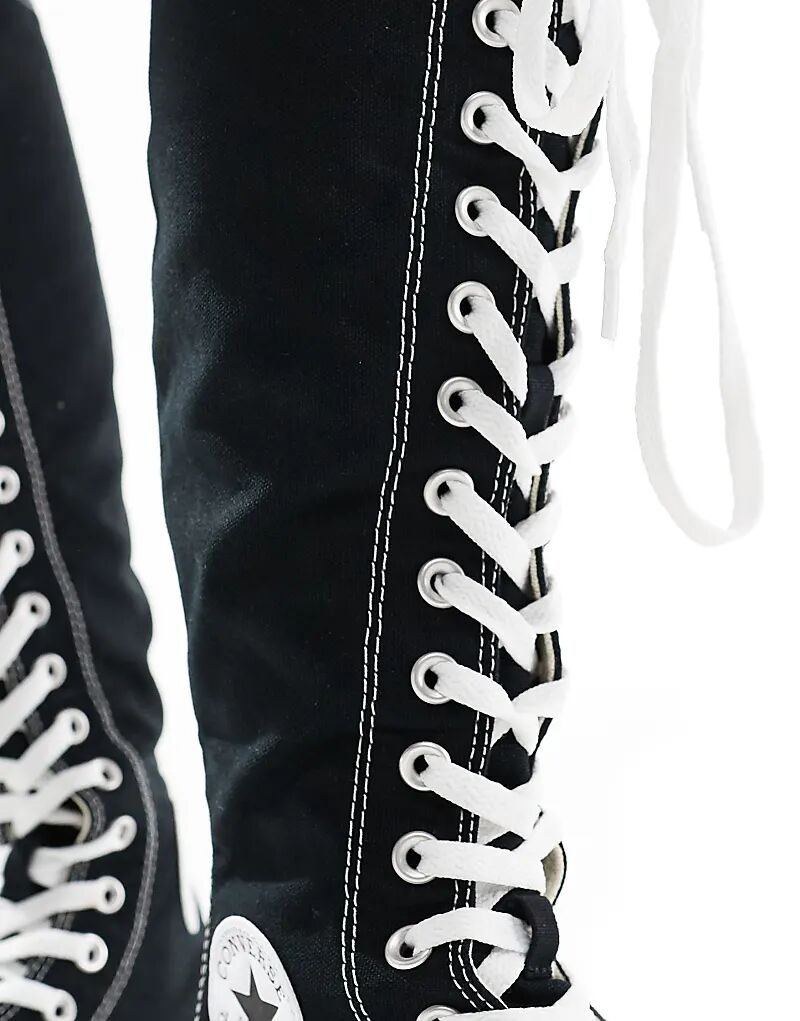 Кроссовки Chuck Taylor All Star Knee High черного и белого цвета Converse — фото 2