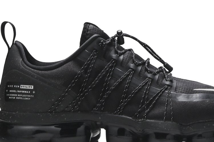 Кроссовки Nike Air VaporMax Run Utility 'Black', черный — фото 2