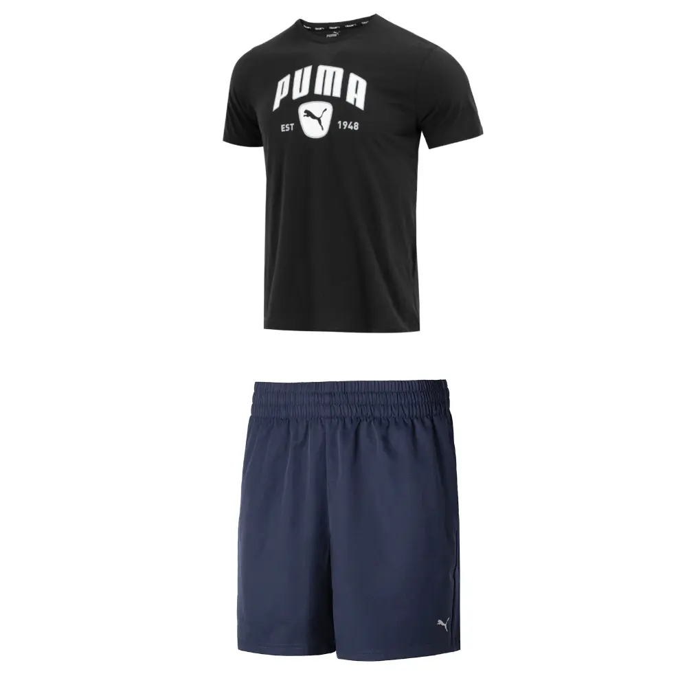 

Повседневная спортивная одежда для мужчин, черный и синий Puma, синий