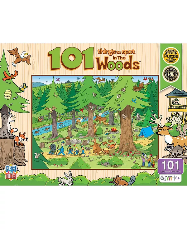

Шедевры: 101 вещь, которую можно найти в лесу — пазл из 101 элемента Masterpieces Puzzles, multicolor