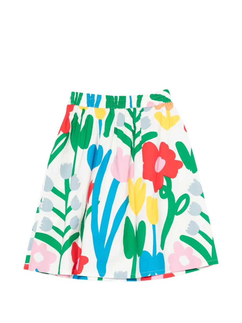 Юбка с цветочным принтом Stella Mccartney Kids, белый — фото 2