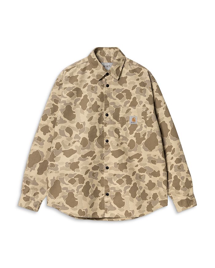 

Carhartt Regular Fit Desert Camo Shirt Jacket — Рубашка-куртка Carhartt Regular Fit в пустынном камуфляже Carhartt WIP, коричневый/бежевый
