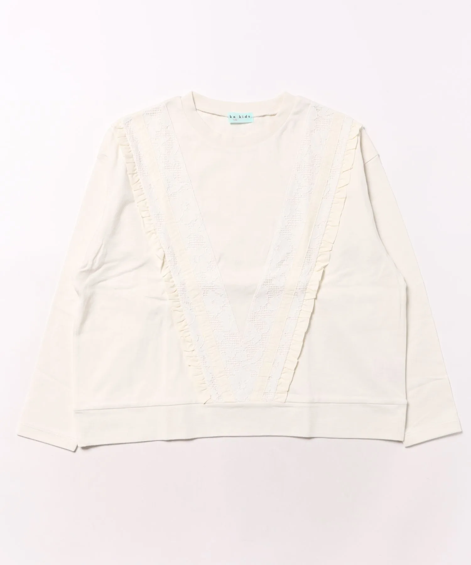 Детская футболка с длинными рукавами Hakka Kids Drop Shoulder Off White
