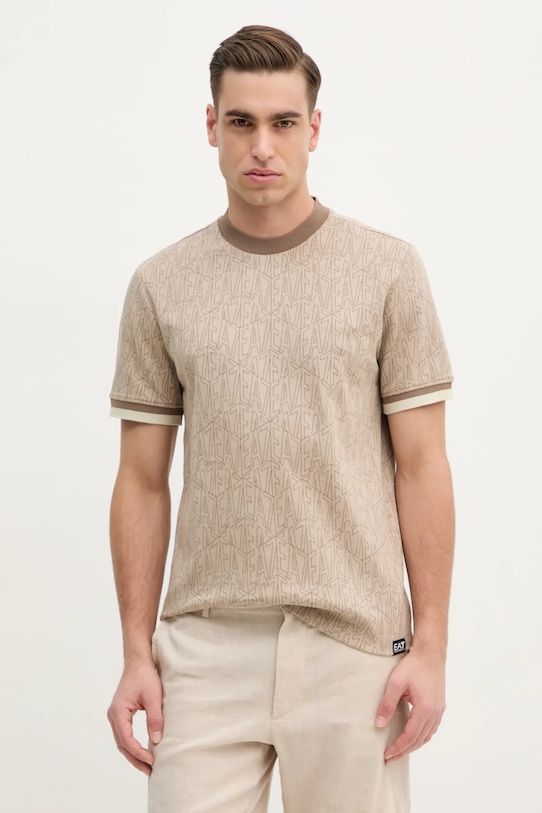 

Футболка Ea7 Emporio Armani, бежевый
