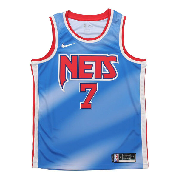 

Спортивная футболка men's dri-fit retro 19-20 season brooklyn nets durant no. 7 blue jersey Nike, синий