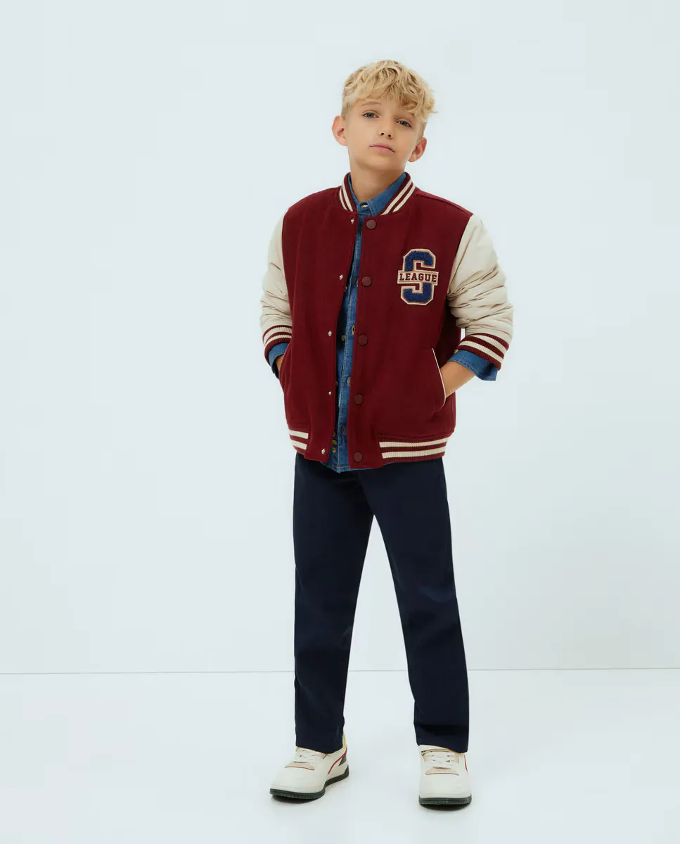 

Бомбер для мальчиков Kids El Corte Inglés, бордовый