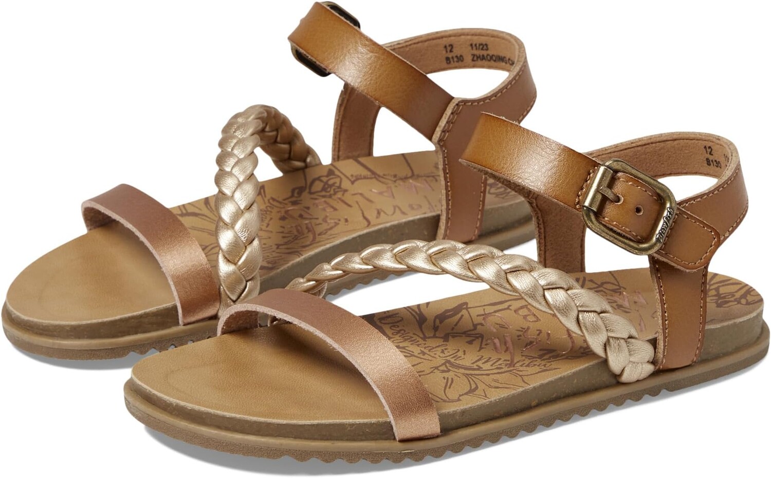 

Сандалии Blowfish Malibu Mylo - T, цвет Soft Sand/Bee Honey/Copper