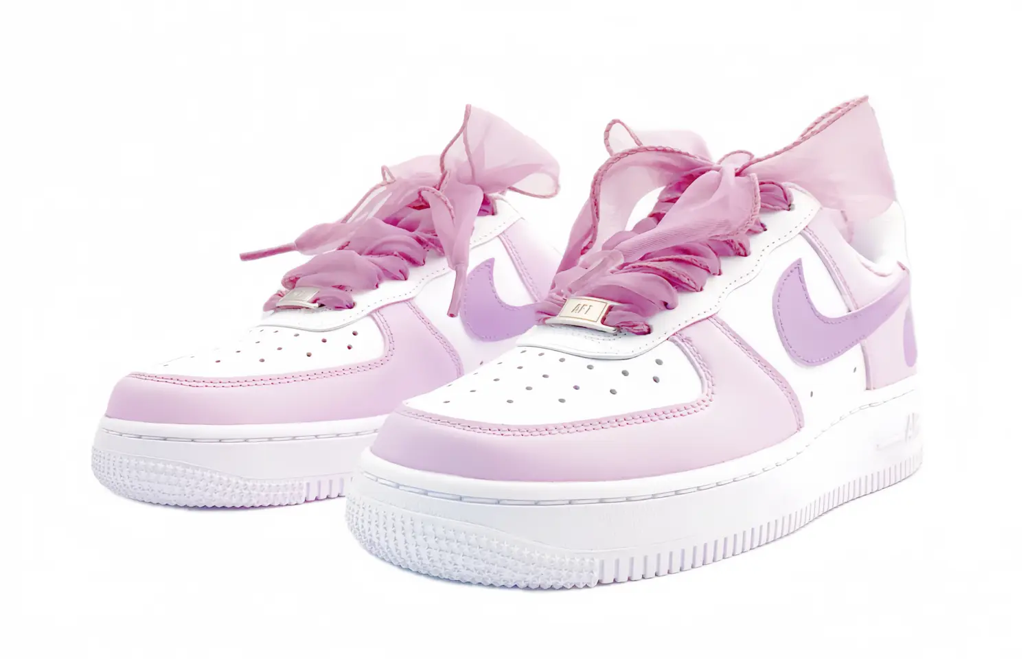 Кроссовки Nike Air Force 1 Skateboarding Shoes Women's Low-top Purple/Pink/White, фиолетовый — фото 3