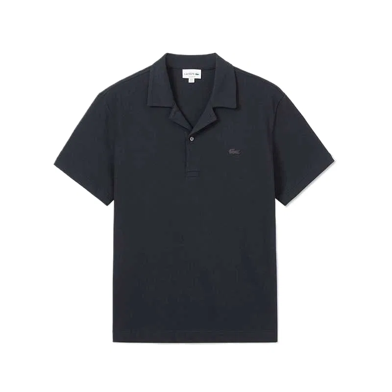 Поло с коротким рукавом с патчем логотипа LACOSTE, Dark Blue Black