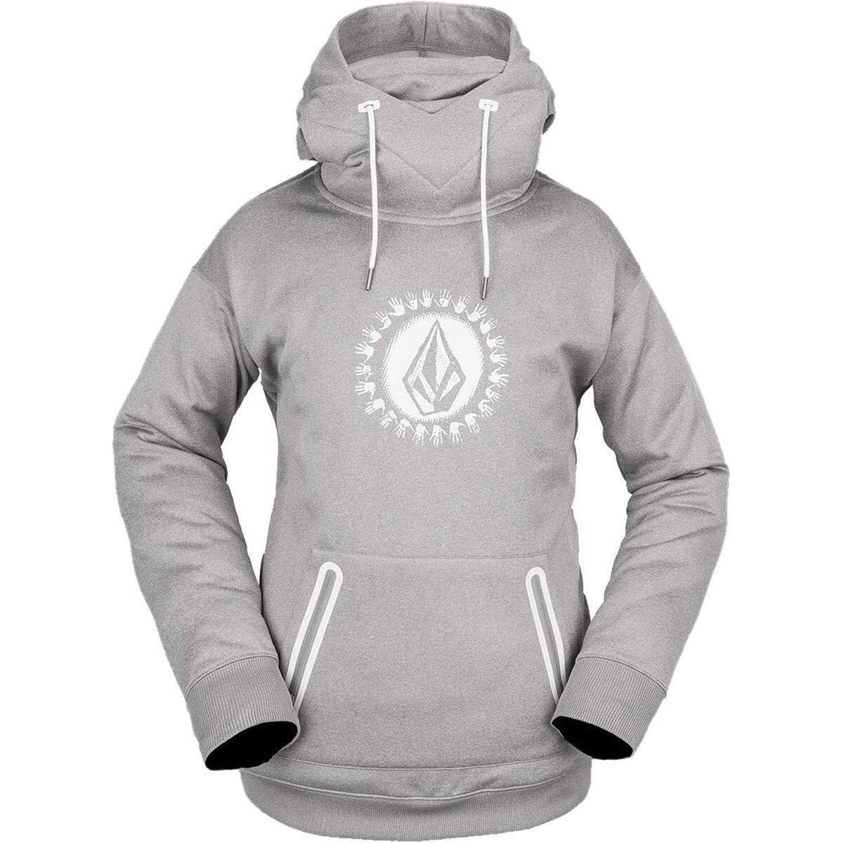 

Весенняя худи с эффектом потертости Volcom, серый