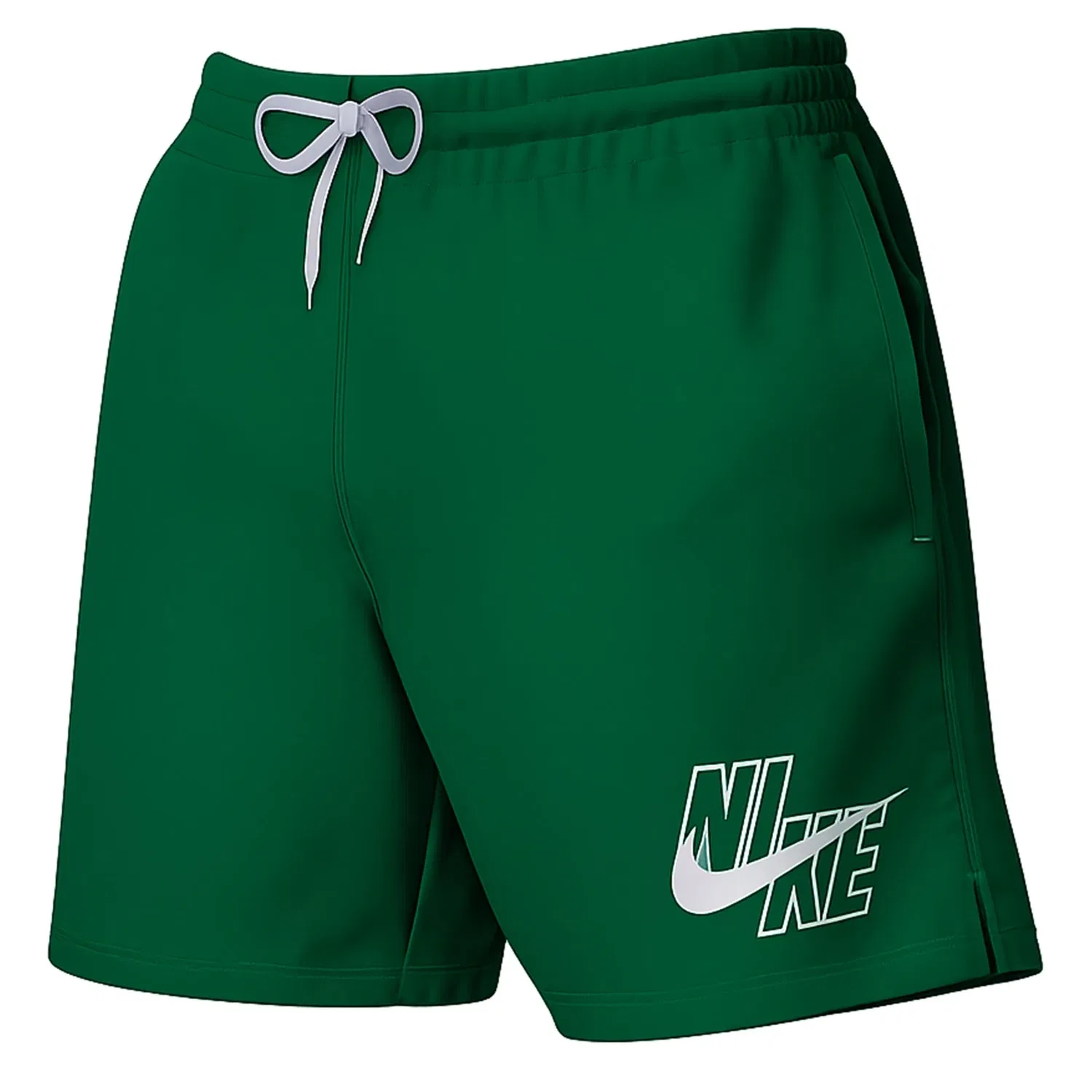 Плавки из полиэстера Nike, зеленые