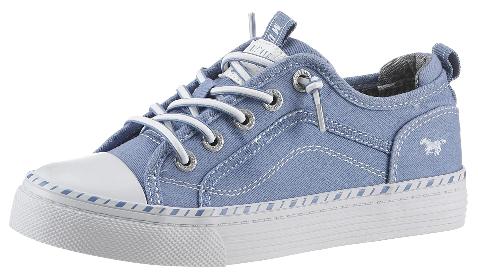 

Кроссовки-слипоны Mustang Shoes, для надевания, голубой