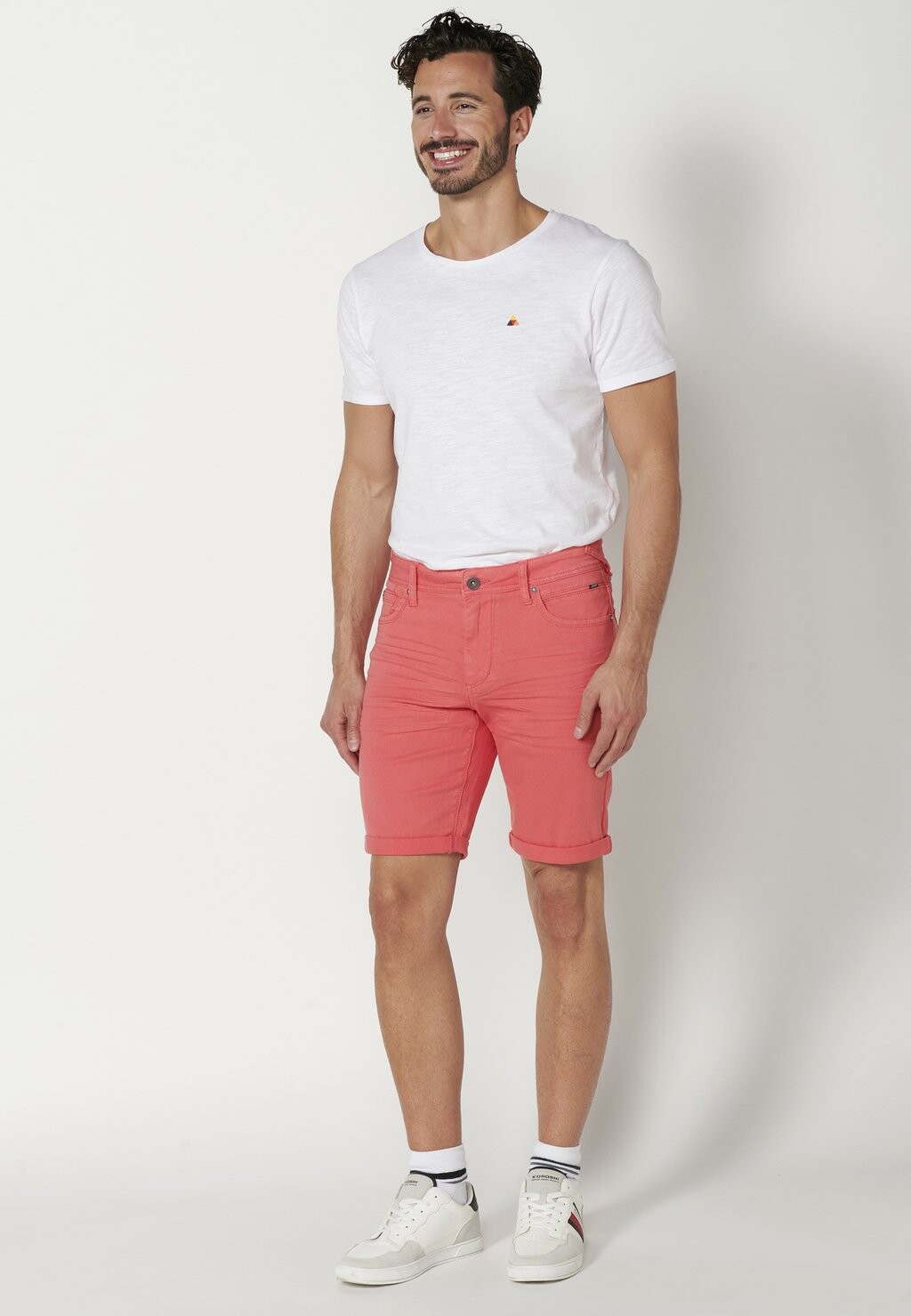 

Джинсовые шорты BERMUDA STRETCH REGULAR COLORS BERMUDA STRET Koroshi, розовый