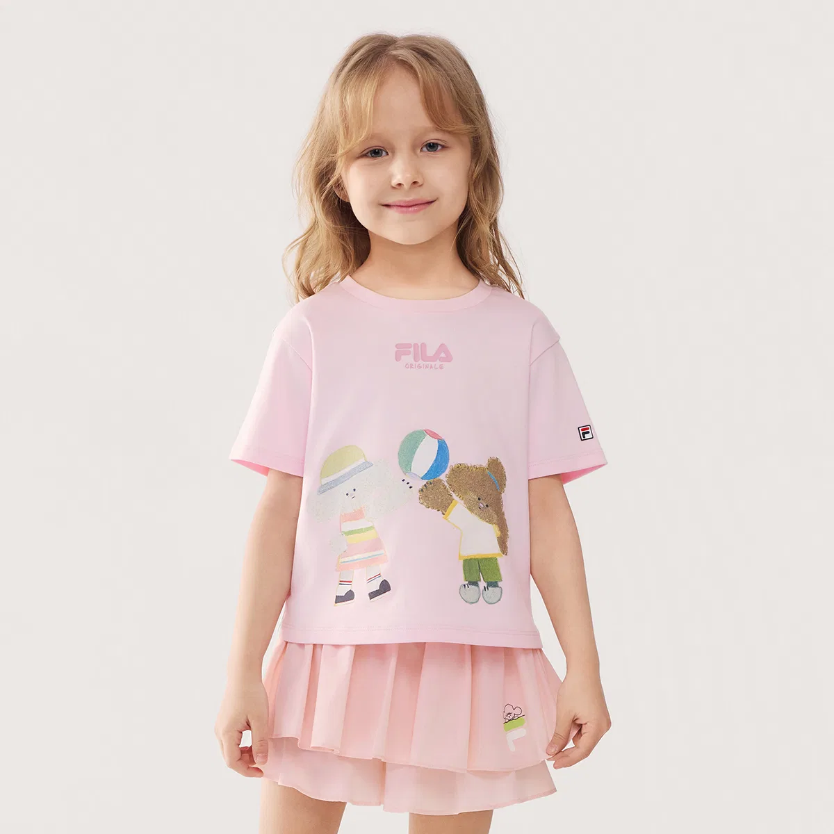 Футболка Refreshing Pink Kids' FILA KIDS — фото 3