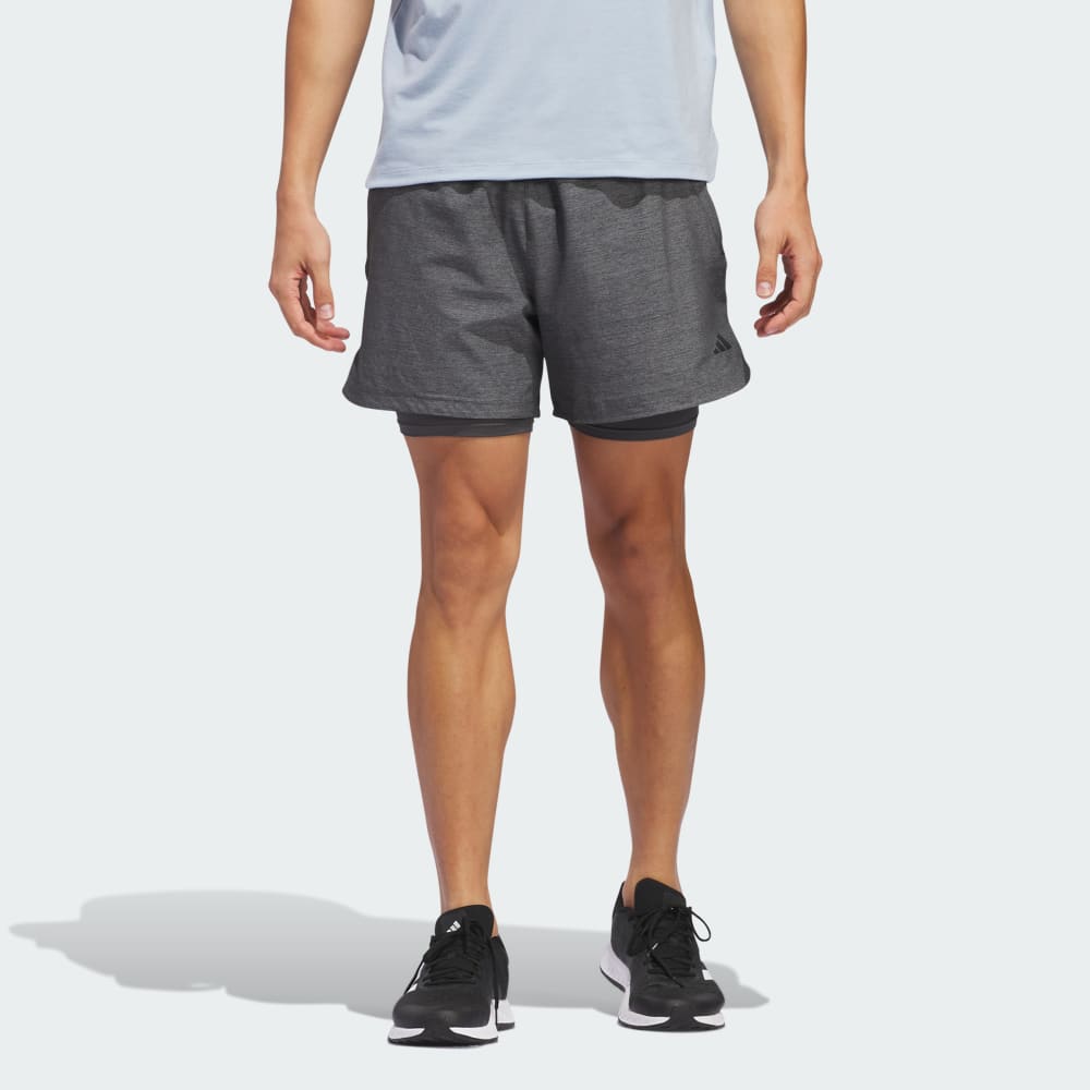 

Спортивные шорты Adidas Axis 2-in-1 Woven Training Shorts, цвет Grey Six/White