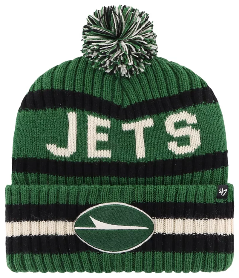 

Мужская вязаная шапка с манжетами '47 New York Jets Bering Eden