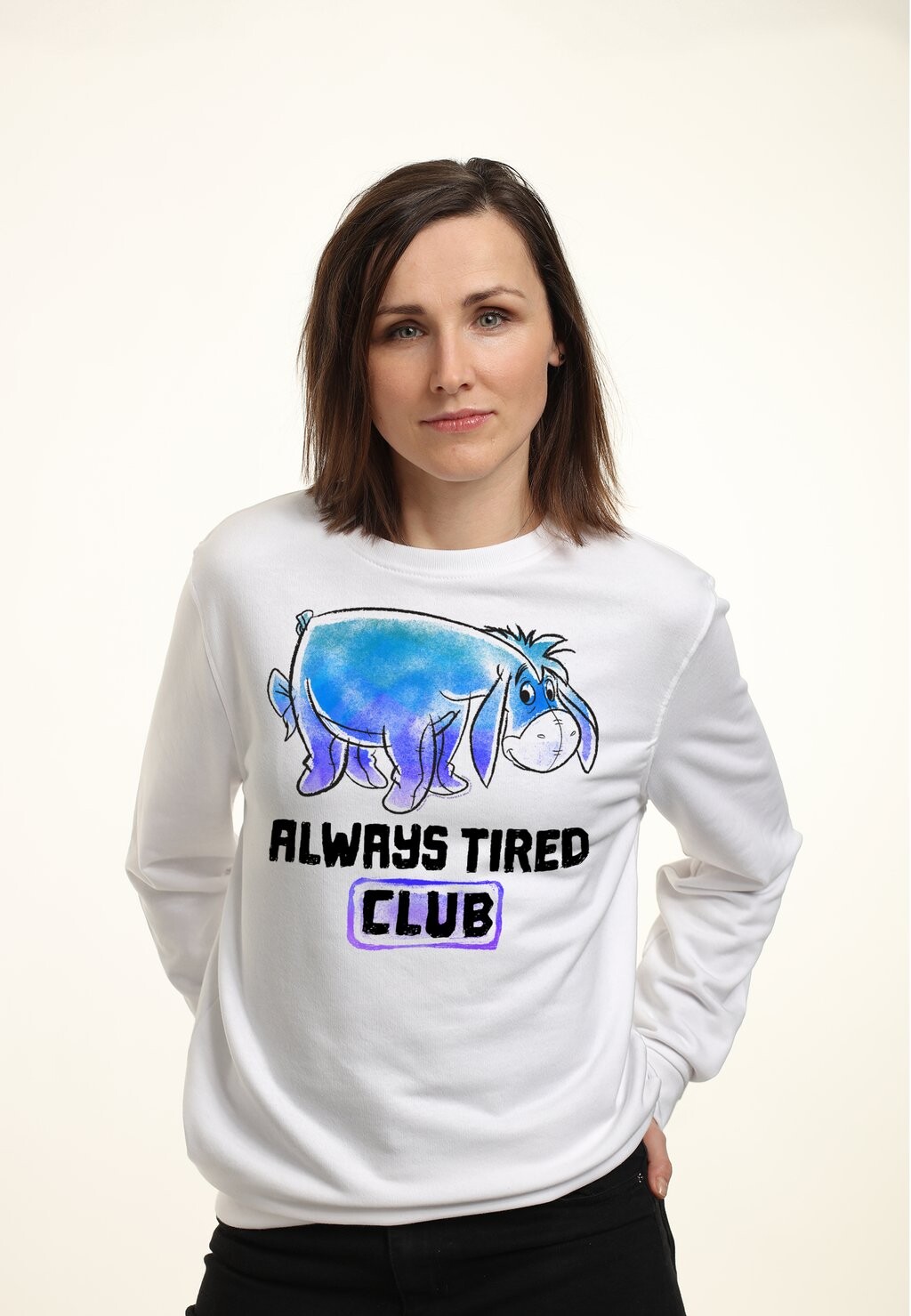 

Толстовка DISNEY WINNIE THE POOH EEYORE TIRED CLUB Disney, белый