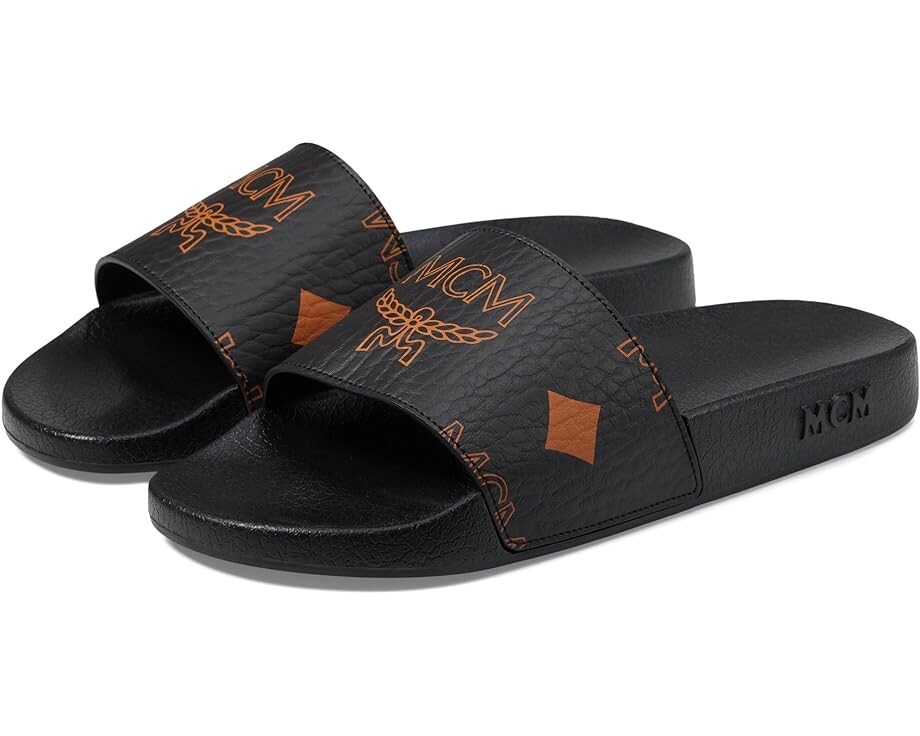 

Сандалии MCM Col Maxi Monogrammed VST Slide, черный