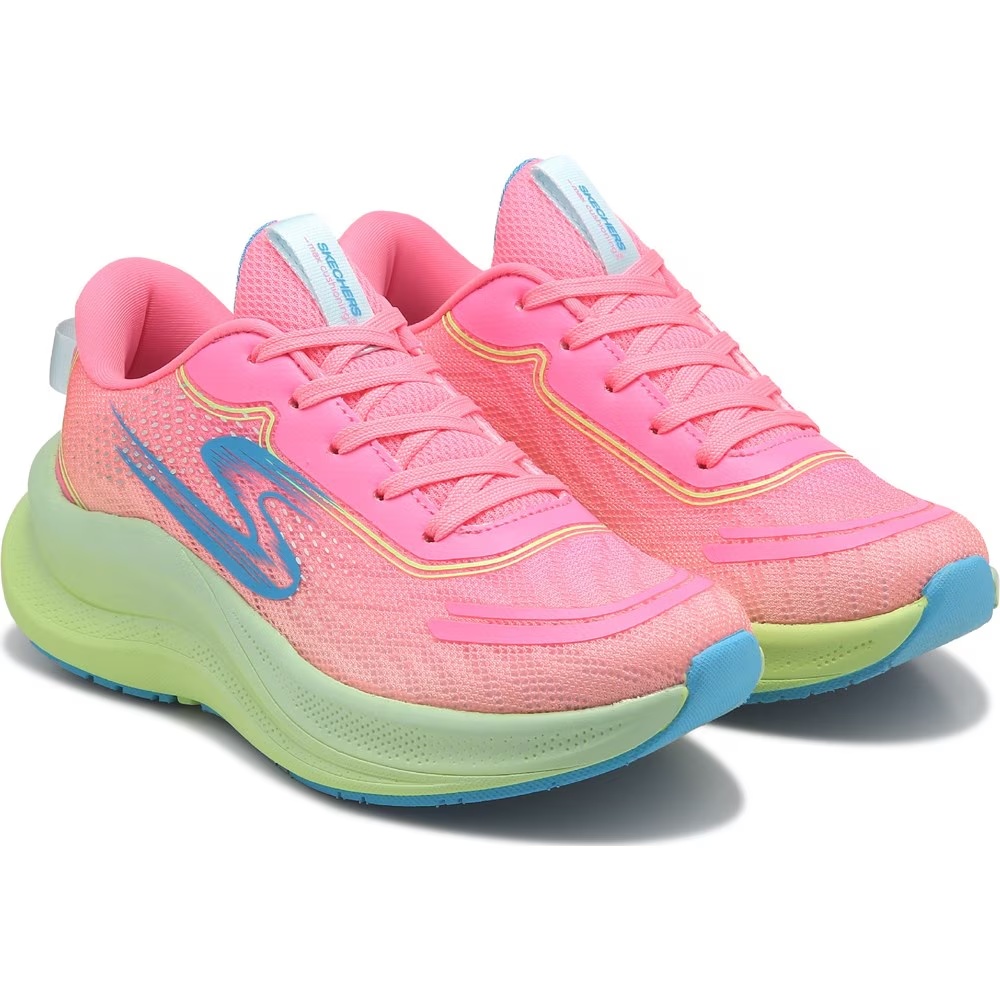 

Детские кроссовки с максимальной амортизацией Skechers Ascend для маленьких/больших детей, розовый/жёлтый/синий