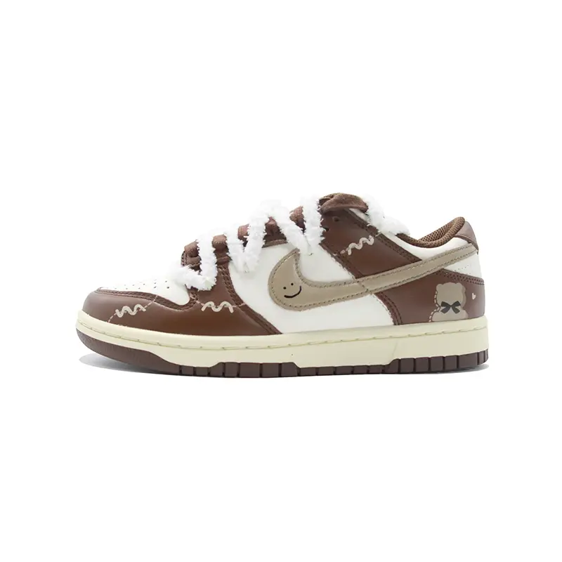 

Кроссовки Nike Dunk Skateboard Shoes Women's Low-Top Brown, Коричневый, Кроссовки Nike Dunk Skateboard Shoes Women's Low-Top Brown