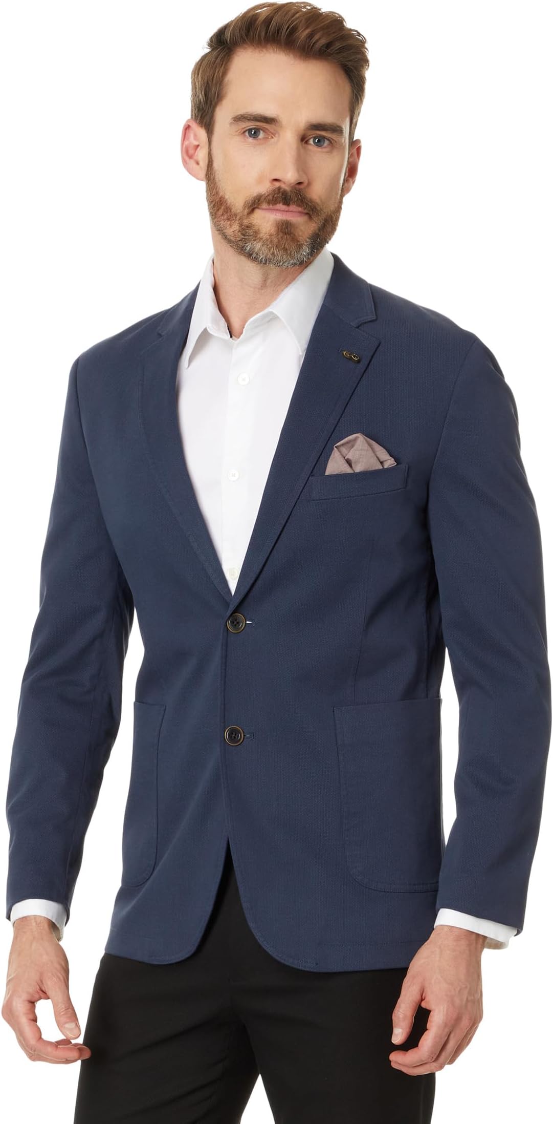 

Блейзер Johnston & Murphy Washed Cotton Blazer, темно-синий