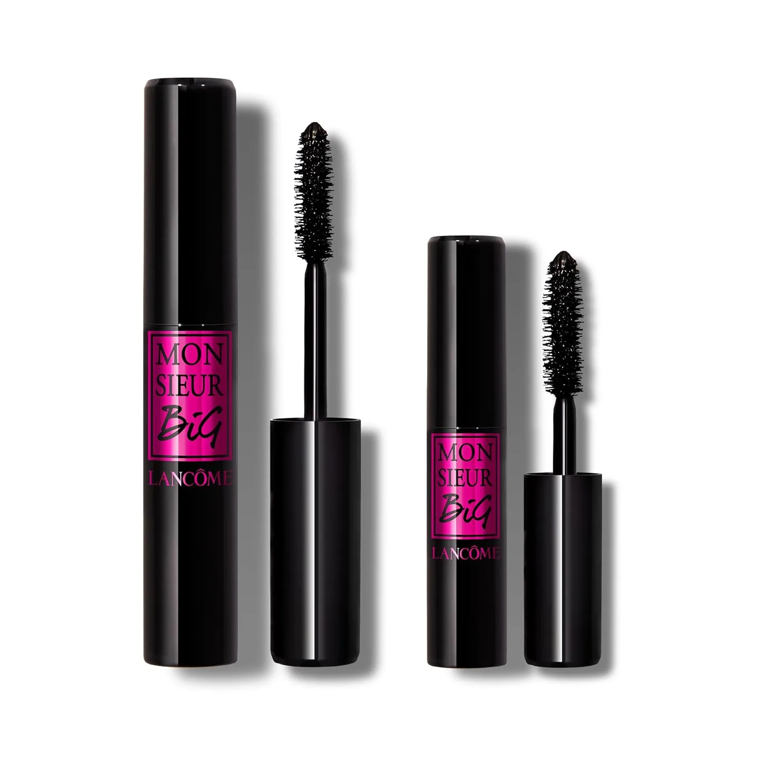 Набор туши Lancôme Monsieur Big Volumizing Black Mascara Duo - для придания объема и выразительности ресницам - полноразмерный и дорожный наборы., Black