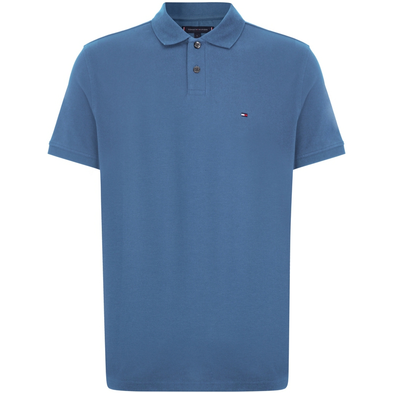 Tommy Hilfiger Поло мужское tranquil blue — фото 3