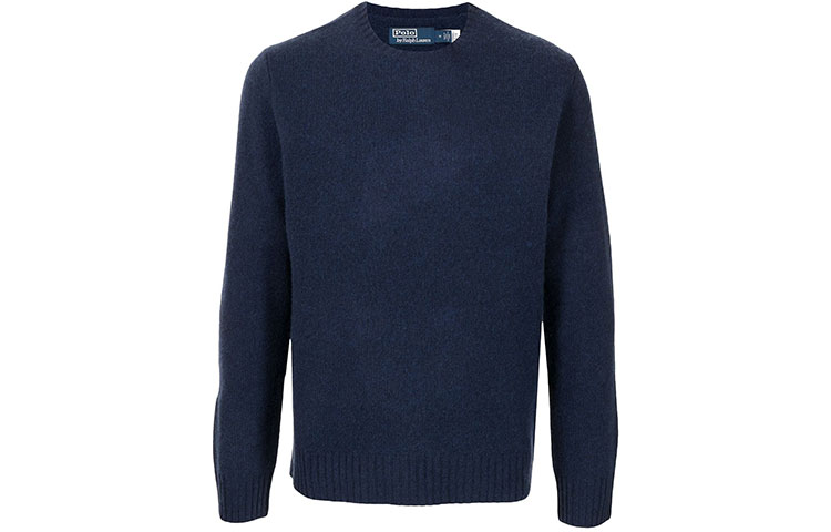 

Воротник-гольф Джемпер с эффектом замши Polo Ralph Lauren, Синий