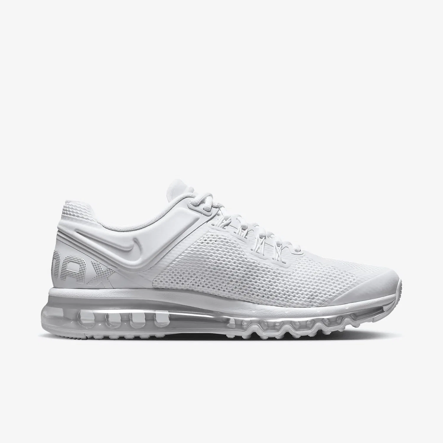 Мужские кроссовки Nike Air Max 2013 Na4 на шнуровке, White Mtlc Silver Black — фото 3