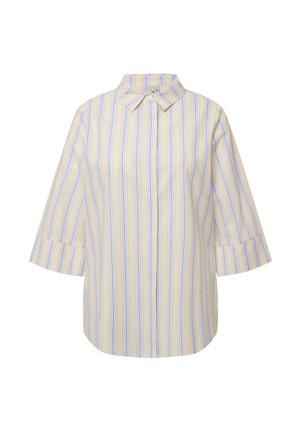 

Блузка на пуговицах STRIPED TEXTURED 3/4 SLEEVE Ulla Popken, белый