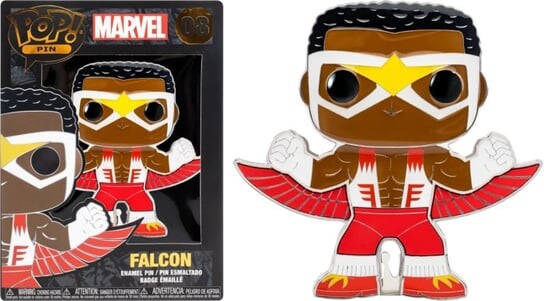 

Большая эмалированная булавка marvel - pop № 08 - сокол Funko, Коричневый, Большая эмалированная булавка marvel - pop № 08 - сокол Funko