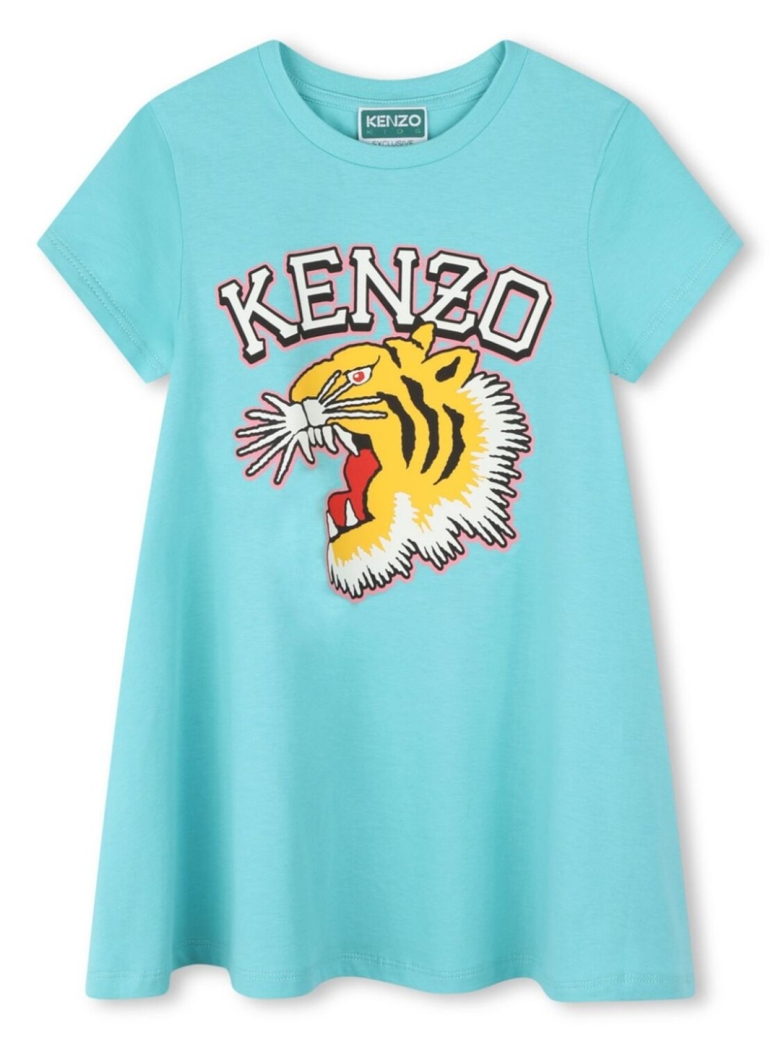 

Kenzo Kids платье с принтом Tiger Head, синий