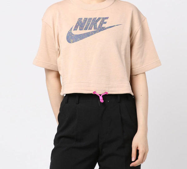 Футболка sportswear icon clas logo 'tan' Nike, бежевый — фото 3