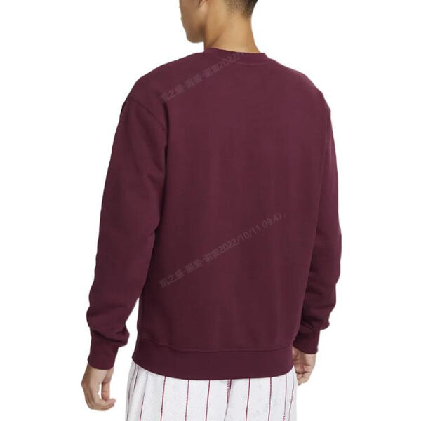 Толстовка Air Jordan Solid Color Brand Pullover Hoodie Men's Cherry Red, красный — фото 3
