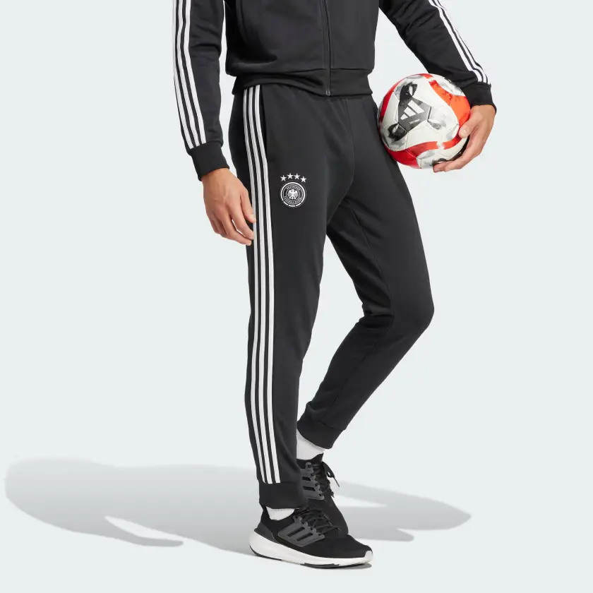 Мужские трикотажные штаны Germany Knit, черные Adidas, черный — фото 4