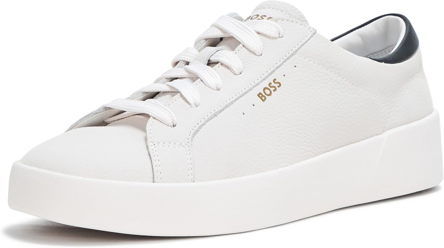 

BOSS мужские кроссовки Belwar Smooth Leather Low Top, White Oak