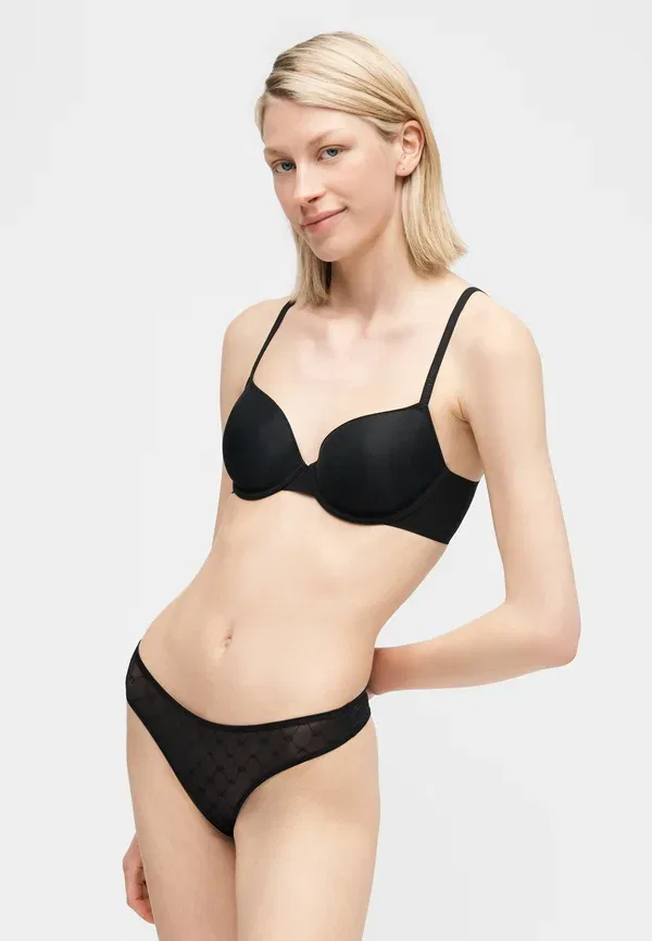 Трусы стринги 2 pack Emporio Armani, черный