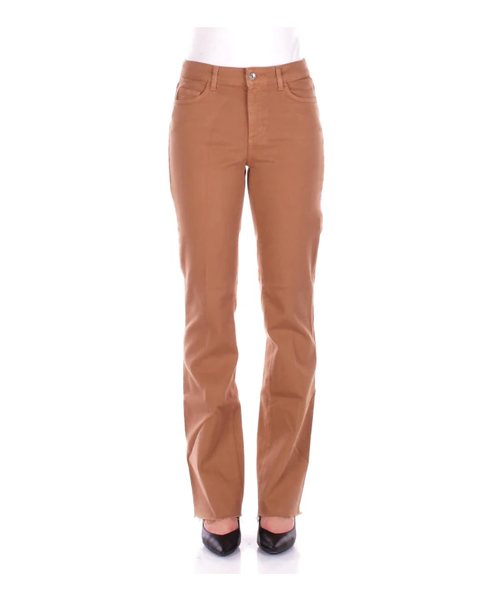 

Джинсы с застежкой-молнией, пуговицей, карманами и логотипом. Liu Jo, коричневый