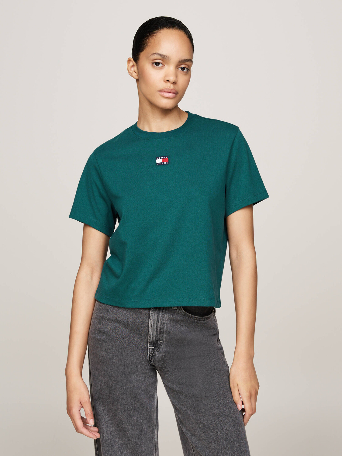 

Футболка Tommy Jeans Regular Fit, зеленый