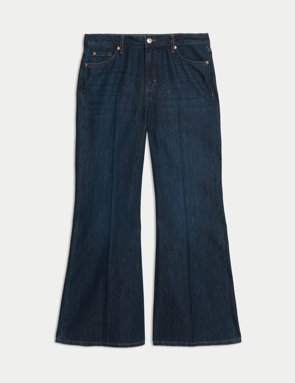

Расклешенные джинсы средней посадки Marks & Spencer, индиго