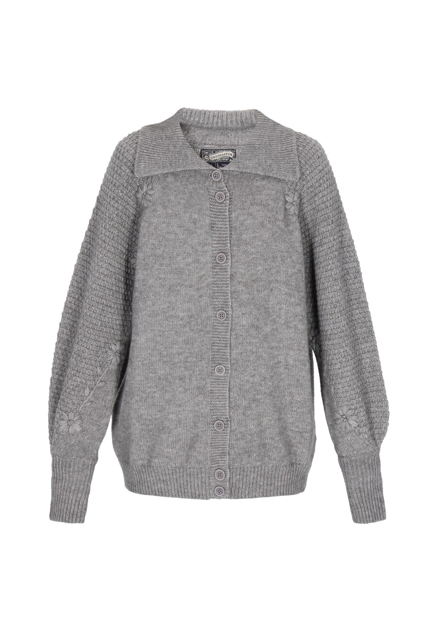 

Вязаный кардиган DreiMaster Vintage, светло-серый