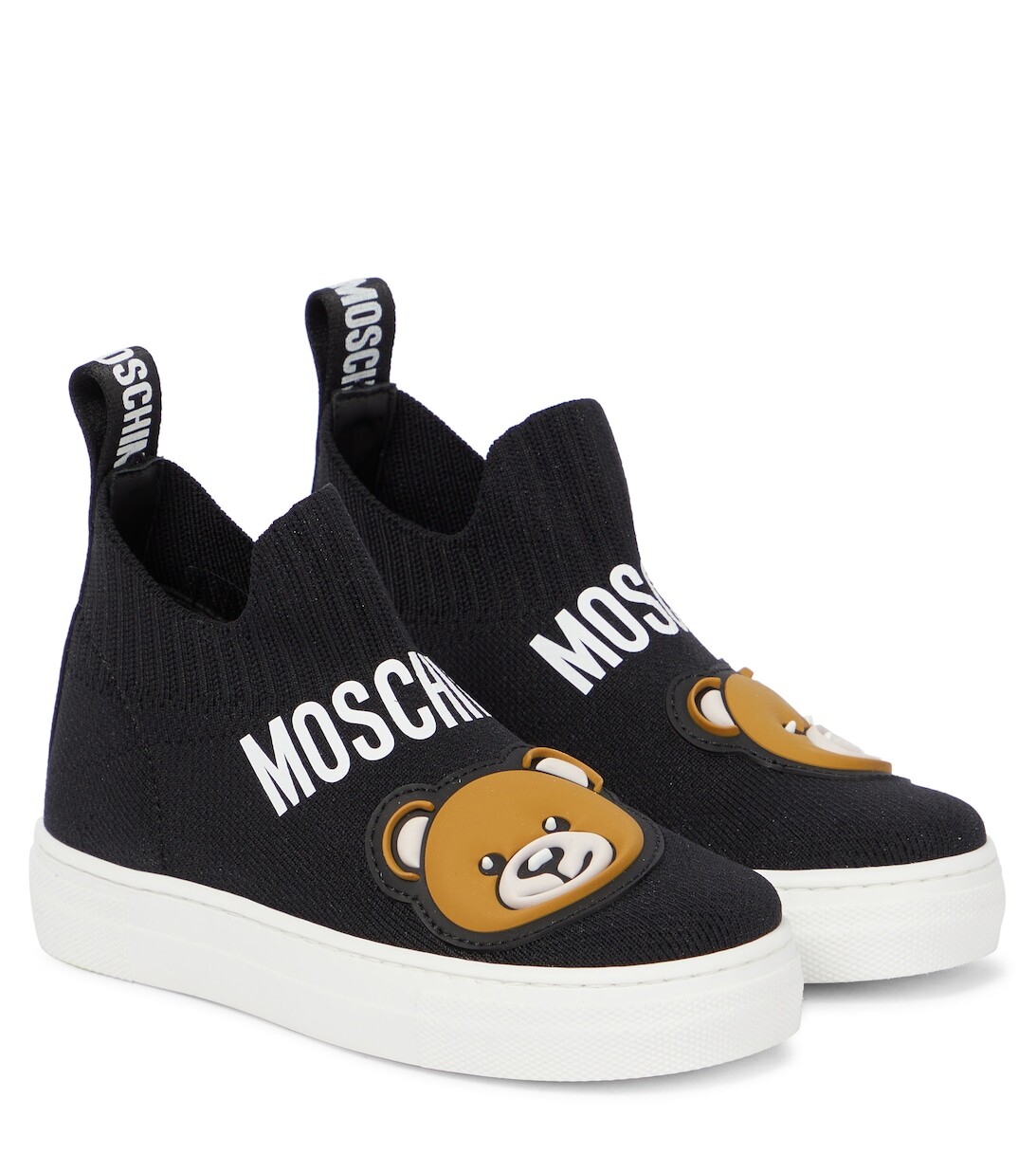 

Кроссовки с носками Moschino, черный